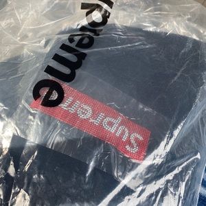 Supreme Swarovski Navy Hoodie